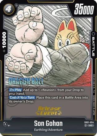 Son Gohan - SB01-054 — Manga Booster 01 Release Event Cards