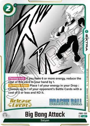 Big Bang Attack — Manga Booster 01 Release Event Cards
