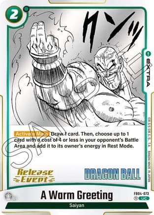 A Warm Greeting — Manga Booster 01 Release Event Cards