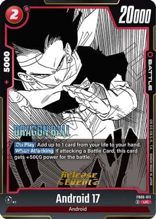 Android 17 - FB06-011 — Manga Booster 01 Release Event Cards