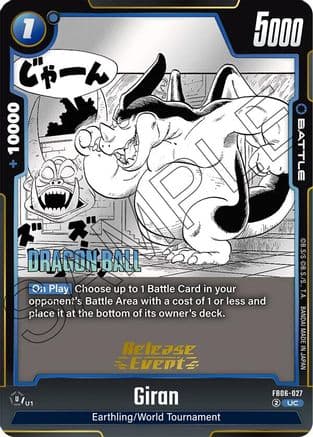 Giran — Manga Booster 01 Release Event Cards