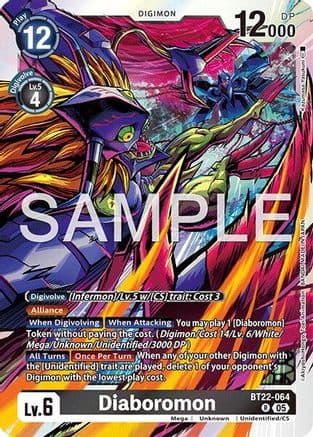 Diaboromon — Cyber Eden Digimon Card Game card by Akiyoshi Honga/Bandai Namco Entertainment Inc.