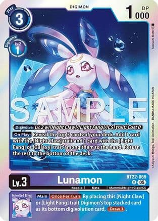 Lunamon — Cyber Eden Digimon Card Game card by Takeuchi Hiroshi