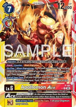 Apollomon ACE (Store Tournament 2025 Vol.3 Winner Pack) — Digimon Promotion Cards Digimon Card Game card by Akihiro Honda