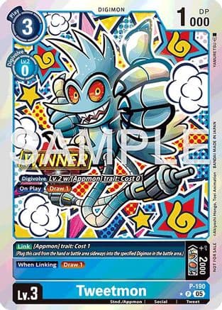 Tweetmon (Store Tournament 2025 Vol.3 Winner Pack) — Digimon Promotion Cards
