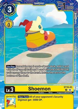 Shoemon (Regulation Battle Vol. 2) — Digimon Promotion Cards