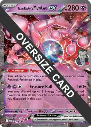 Team Rocket's Mewtwo ex — Jumbo Cards