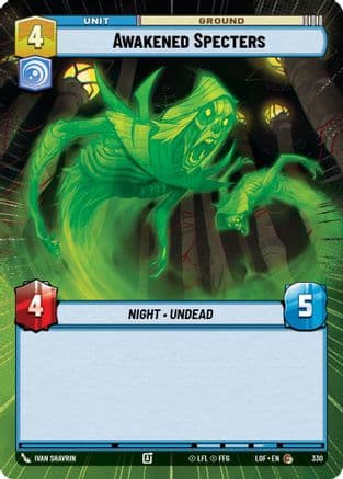 Awakened Specters (Hyperspace) — Legends of the Force Star Wars: Unlimited card by Ivan Shavrin