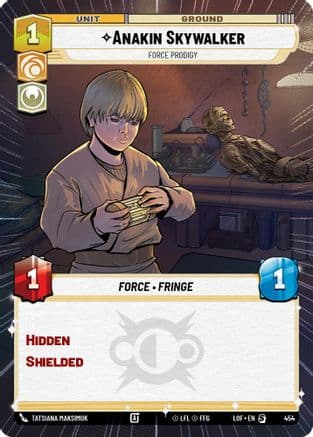 Anakin Skywalker - Force Prodigy (Hyperspace) — Legends of the Force Star Wars: Unlimited card by Tatsiana Maksimuk
