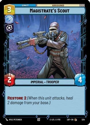 Magistrate's Scout (Foil) — Legends of the Force Star Wars: Unlimited card by Kyle Petchock