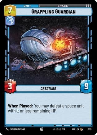 Grappling Guardian (Foil) — Legends of the Force Star Wars: Unlimited card by Facundo Moyano