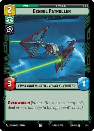 Exegol Patroller (Foil) — Legends of the Force Star Wars: Unlimited card by Fernando Correa