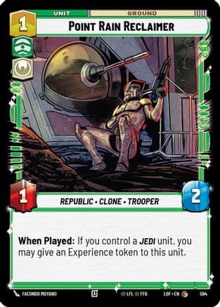 Point Rain Reclaimer (Foil) — Legends of the Force Star Wars: Unlimited card by Facundo Moyano