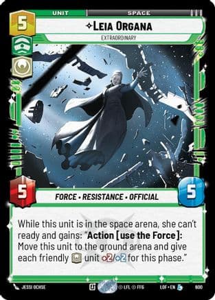 Leia Organa - Extraordinary (Foil) — Legends of the Force
