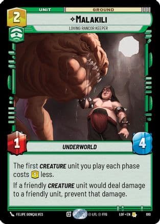 Malakili - Loving Rancor Keeper (Foil) — Legends of the Force
