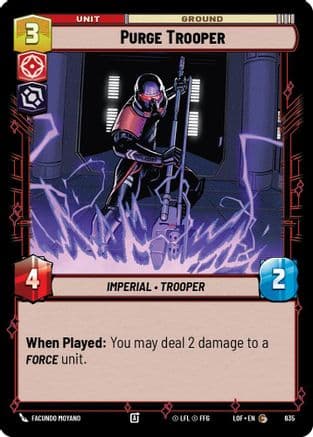 Purge Trooper (Foil) — Legends of the Force Star Wars: Unlimited card by Facundo Moyano