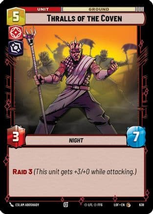Thralls of the Coven (Foil) — Legends of the Force Star Wars: Unlimited card by Eslam AboShady