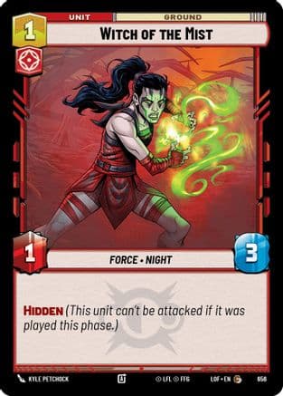Witch of the Mist (Foil) — Legends of the Force Star Wars: Unlimited card by Kyle Petchock
