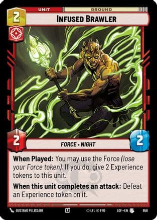 Infused Brawler (Foil) — Legends of the Force Star Wars: Unlimited card by Gustavo Pelissari