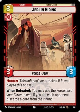 Jedi In Hiding (Foil) — Legends of the Force