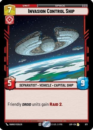 Invasion Control Ship (Foil) — Legends of the Force