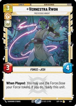 Vernestra Rwoh - Precocious Knight (Foil) — Legends of the Force