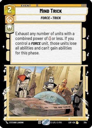 Mind Trick (Foil) — Legends of the Force Star Wars: Unlimited card by Stefano Laneri