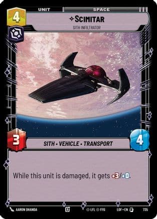 Scimitar - Sith Infiltrator (Foil) — Legends of the Force