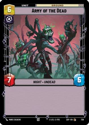 Army of the Dead (Foil) — Legends of the Force Star Wars: Unlimited card by Marc Escachx