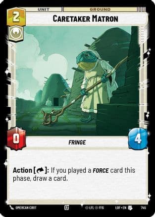 Caretaker Matron (Foil) — Legends of the Force Star Wars: Unlimited card by Omercan Cirit