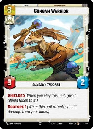 Gungan Warrior (Foil) — Legends of the Force Star Wars: Unlimited card by Ivan Shavrin