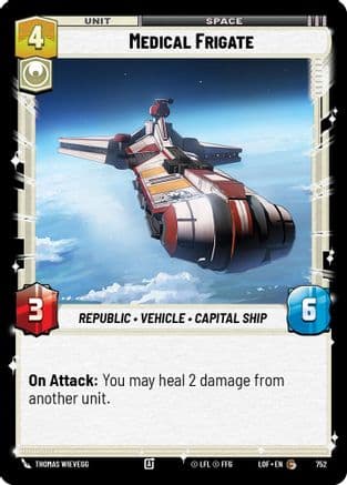 Medical Frigate (Foil) — Legends of the Force Star Wars: Unlimited card by Thomas Wievegg