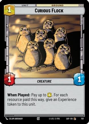 Curious Flock (Foil) — Legends of the Force Star Wars: Unlimited card by Eslam AboShady