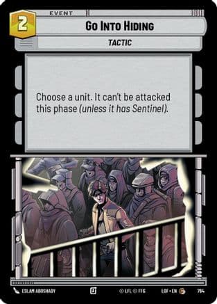 Go Into Hiding (Foil) — Legends of the Force Star Wars: Unlimited card by Eslam AboShady