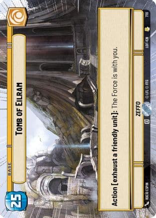 Tomb of Eilram (Hyperspace Foil) — Legends of the Force Star Wars: Unlimited card by Rocío Espin