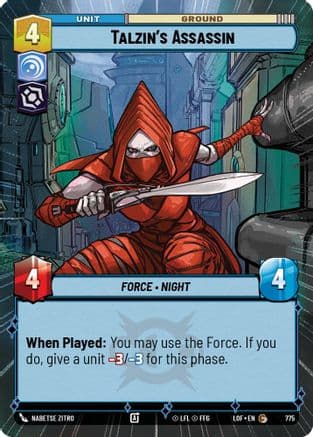 Talzin's Assassin (Hyperspace Foil) — Legends of the Force