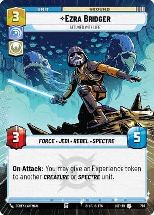 Ezra Bridger - Attuned With Life (Hyperspace Foil) — Legends of the Force