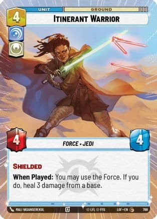 Itinerant Warrior (Hyperspace Foil) — Legends of the Force