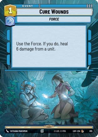 Cure Wounds (Hyperspace Foil) — Legends of the Force