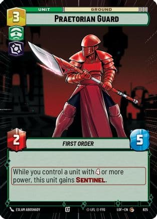 Praetorian Guard (Hyperspace Foil) — Legends of the Force Star Wars: Unlimited card by Eslam AboShady