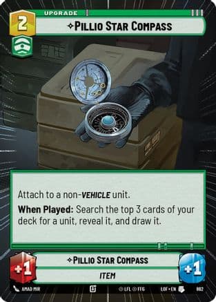 Pillio Star Compass (Hyperspace Foil) — Legends of the Force Star Wars: Unlimited card by Amad Mir