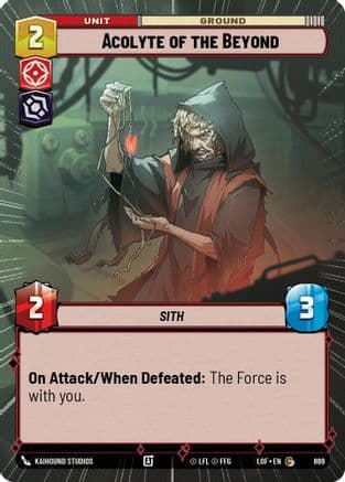 Acolyte of the Beyond (Hyperspace Foil) — Legends of the Force