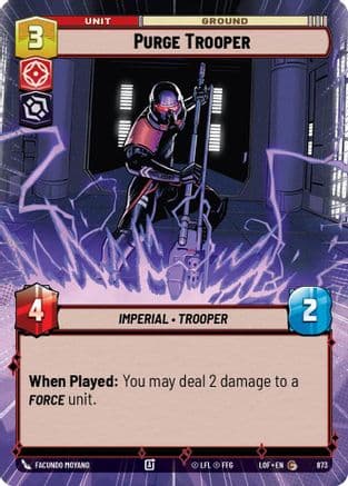 Purge Trooper (Hyperspace Foil) — Legends of the Force