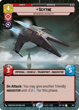 Scythe - Intimidating Silhouette (Hyperspace Foil) — Legends of the Force