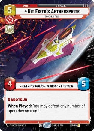 Kit Fisto's Aethersprite - Good Hunting (Hyperspace Foil) — Legends of the Force