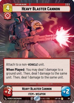 Heavy Blaster Cannon (Hyperspace Foil) — Legends of the Force
