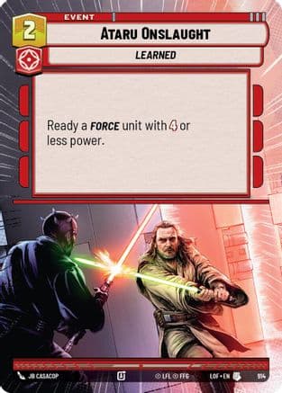 Ataru Onslaught (Hyperspace Foil) — Legends of the Force