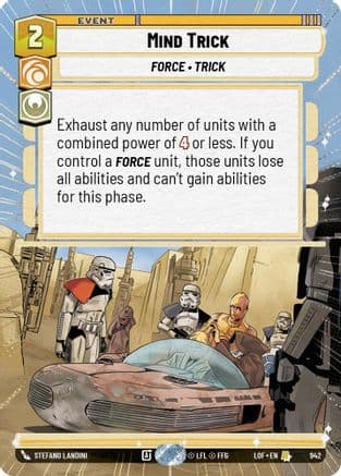Mind Trick (Hyperspace Foil) — Legends of the Force