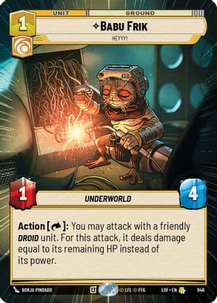 Babu Frik - Heyyy! (Hyperspace Foil) — Legends of the Force