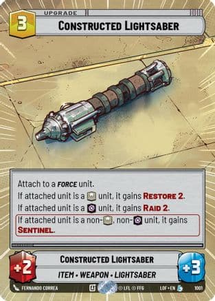 Constructed Lightsaber (Hyperspace Foil) — Legends of the Force